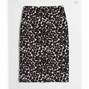 J. Crew Women’s s size 6 Leopard jacquard pencil skirt